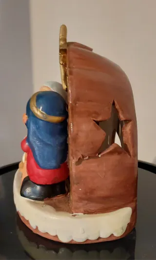 Presepe in ceramica decorato