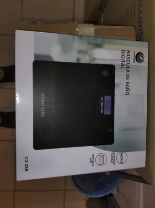 Báscula Baño Digital Euro Life Negra