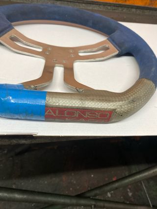 Volante OTK azul y gris