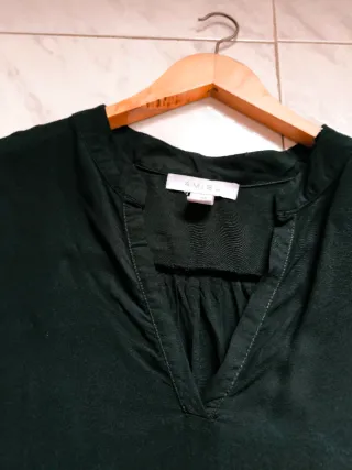 Vestido midi negro Amisu boho talla 44