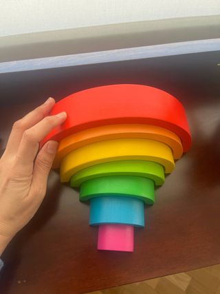 Arcoíris de Madera Montessori 7 Piezas