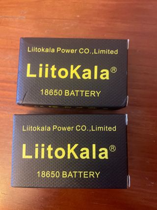 2 cajas de LiitoKala 18650 Baterías Recargables