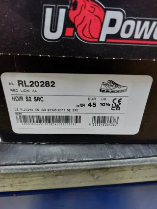 Scarpe U-Power Noir S2 SRC Tg 45