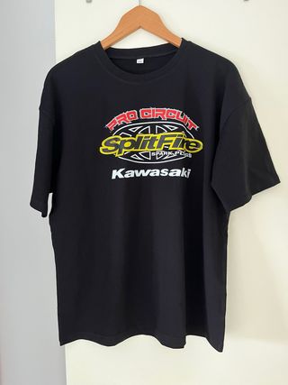 Camiseta Negra Pro Circuit SplitFire Kawasaki