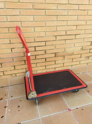 Carro plataforma 150kg rojo
