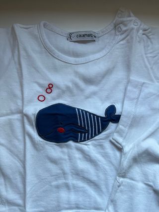 Pack 2 Camisetas Bebé Verano 12m Ballena