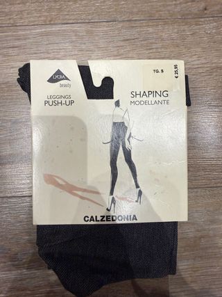 Leggings Calzedonia Push-Up Efecto Vaquero Negro T