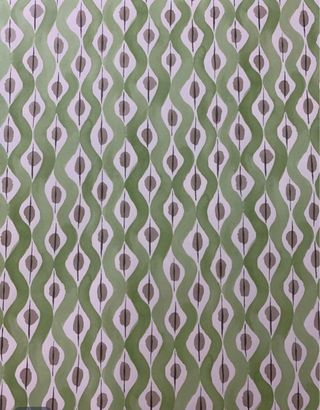 Lote retales papel pintado floral