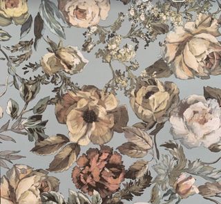 Lote retales papel pintado floral