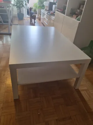 Mesa baja salón Ikea blanca