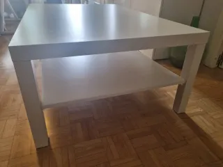 Mesa baja salón Ikea blanca