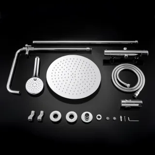 JOHO Columna de Ducha con Rubinetto Termostatico Columna Ducha Monomando Set de Ducha con Grifo Barra