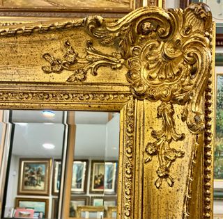 Espejo Madera Dorado