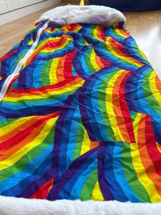 Saco de dormir unicornio arcoíris