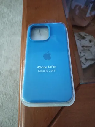 Funda iPhone 13 Pro Azul Silicone