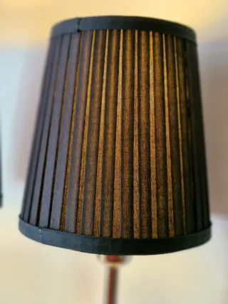 Juego de 2 lámparas de mesa plateadas