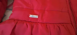 Abrigo niña 10-12 años rojo