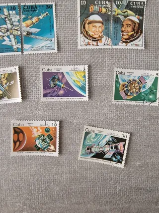 Serie francobolli Cuba spazio