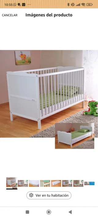 Culla bianca per neonato