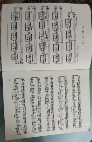 Partitura Prokofieff Toccata Opus II para Piano