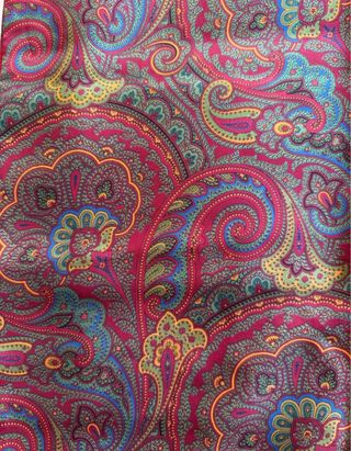 Bufanda de seda con estampado paisley