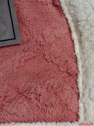 Manta Sherpa Rosa Cama 90cm