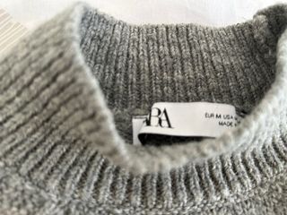 Conjunto Zara Falda y Jersey Lana Gris