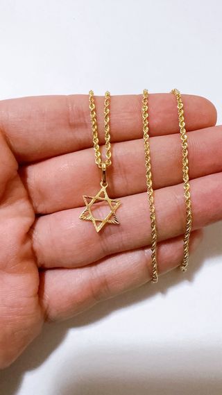 Collana Oro Giallo 18kt Stella David 750