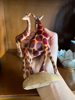 Decoración Jirafas Madera