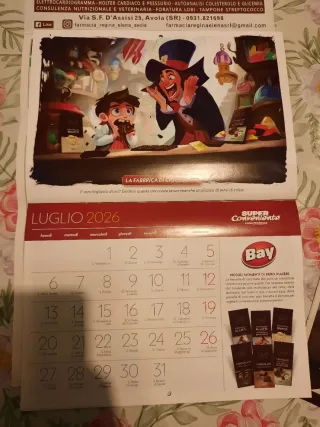 3 calendari 2026 (1 a tema fiabe)