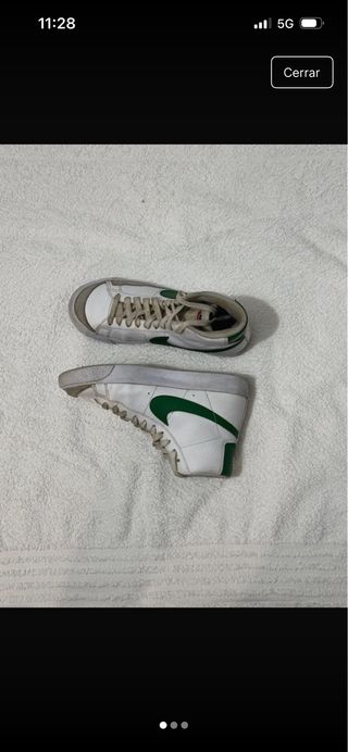Nike Blazer Blancas y Verdes