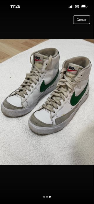 Nike Blazer Blancas y Verdes