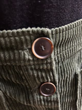 Falda Pana Verde Zara. T.M. Nuevo