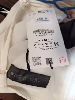 Vestido midi combinado plisado marrón y blanco