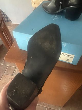 Botas de piel negras talla 41