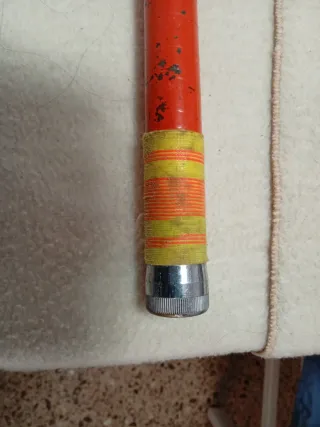 Caña de pescar telescópica naranja