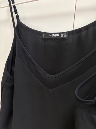 Blusa Mango Negra Talla XS/34