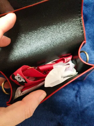 Bolso Pequeño Mickey Mouse Negro Charol