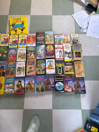 Lote VHS Películas Animadas Infantiles