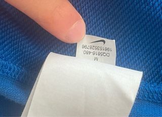 Felpa Nike con cappuccio e cerniera blu taglia M