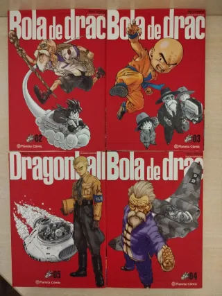 Colección de 4 libros de Dragón Ball en catalán