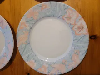 6 piattini dessert vintage porcellana