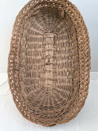 CESTA MIMBRE OVAL GRANDE DECORACIÓN FLORES SECAS