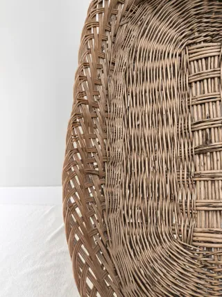 CESTA MIMBRE OVAL GRANDE DECORACIÓN FLORES SECAS