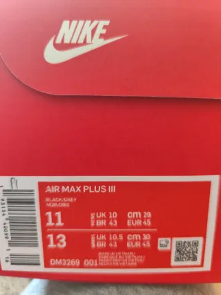 Nike Air Max Plus III TN Negras