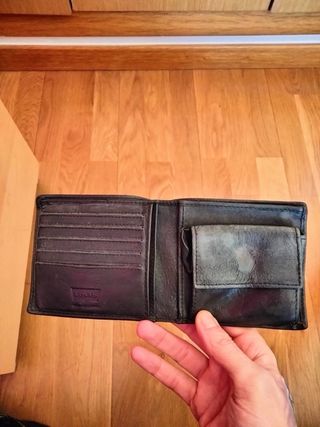 Cartera Piel Levi's Negra