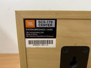 2 Altavoces Central JBL SCS-178 Madera y Plata