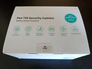 2 Cámaras Vigilancia WIFI + Paneles Solares NUEVAS