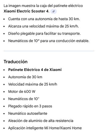 Patinete Eléctrico Xiaomi 4 - Nuevo