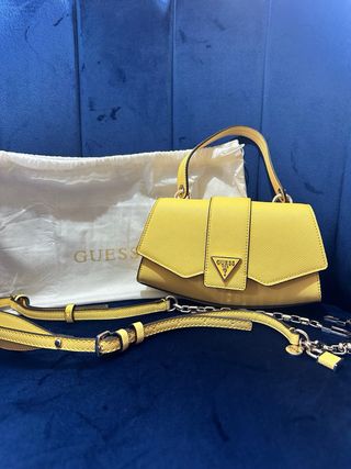 Crossbody/cartera Guess Ilia Amarillo Nuevo